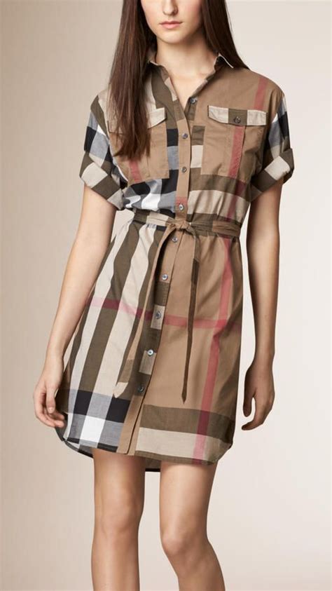 burberry plaid clothes|burberry shirt dress for women.